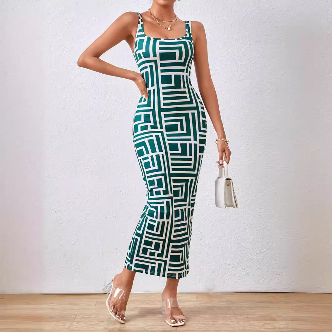 Robe Veste Imprimée à Manches Courtes pour Femme