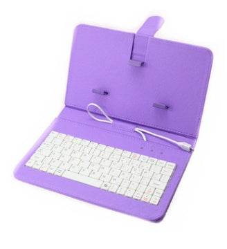 Clavier Bluetooth Ultra-Mince avec Étui en Cuir pour Téléphone - Allomarc.com