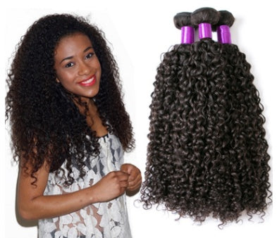 Perruque en Cheveux Humains Vierge Brésiliens Bouclés Kinky