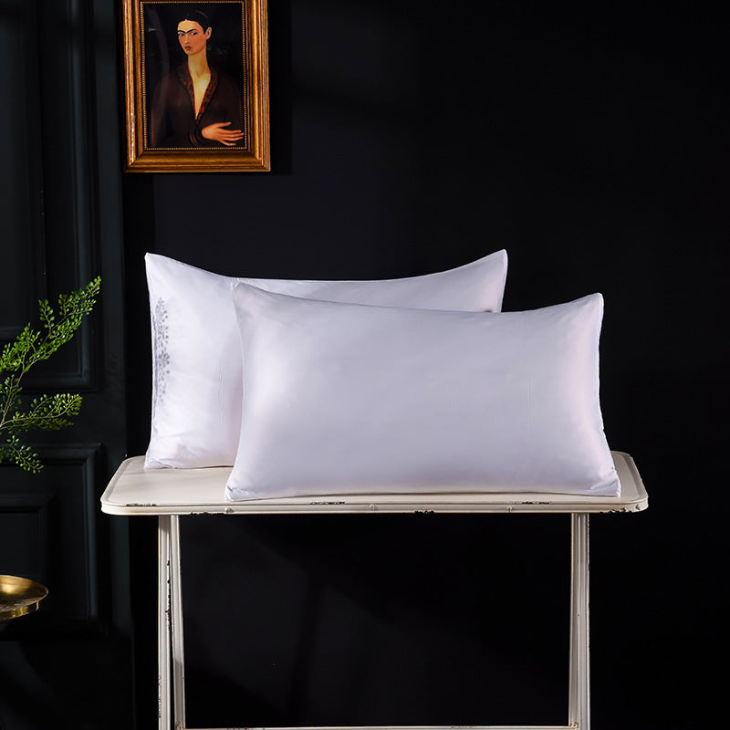 Housse de Coussin en Satin de Soie Polychrome avec Fermeture Éclair