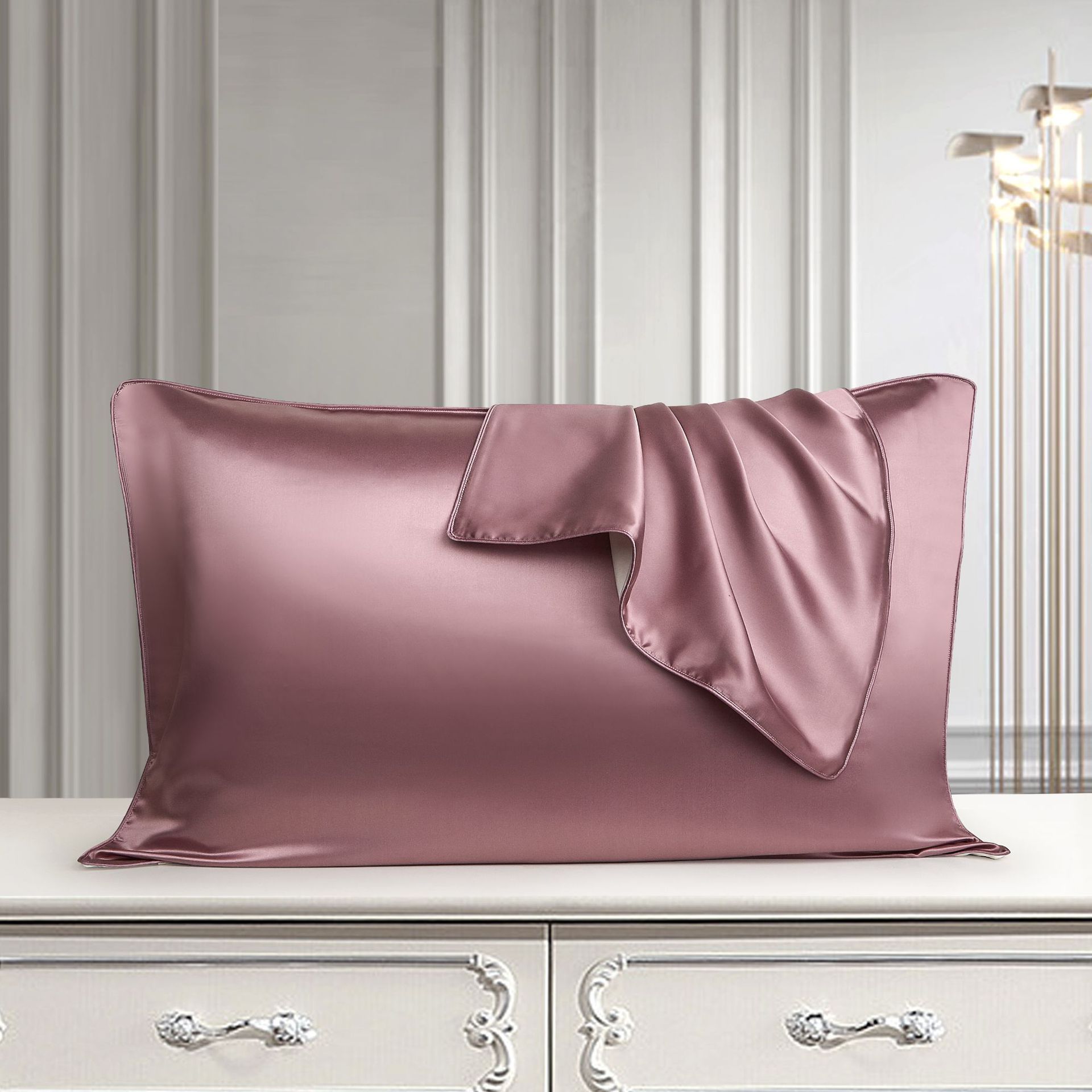 Housse de Coussin en Soie Pure