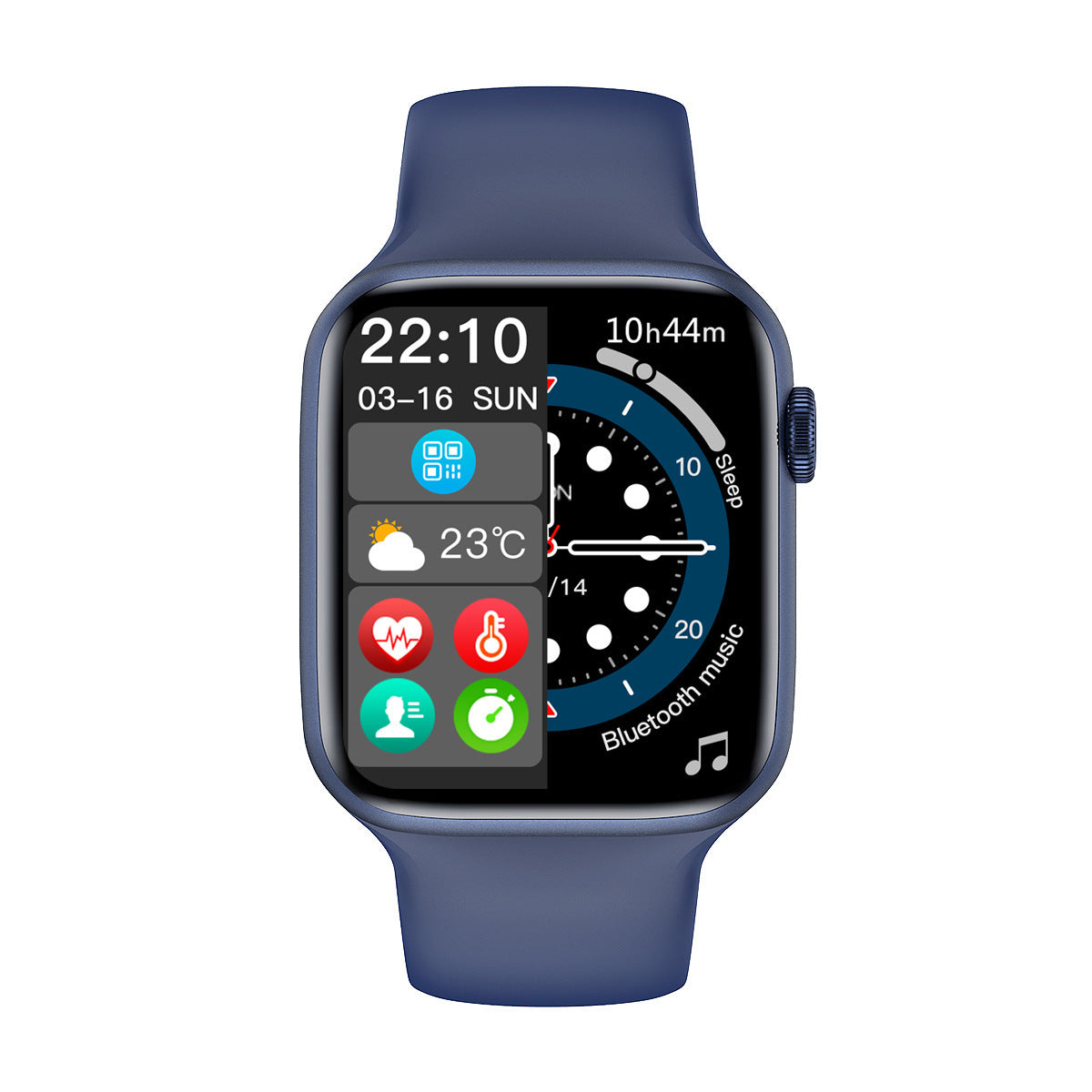 Montre Intelligente Bluetooth avec Écran Divisé et Protection par Mot de Passe