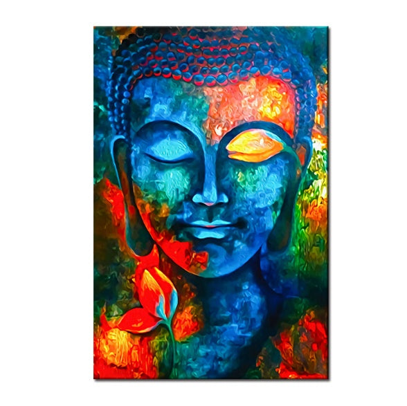 Art Murale Bouddha Moderne en Toile - Décoration Murale Bouddhiste