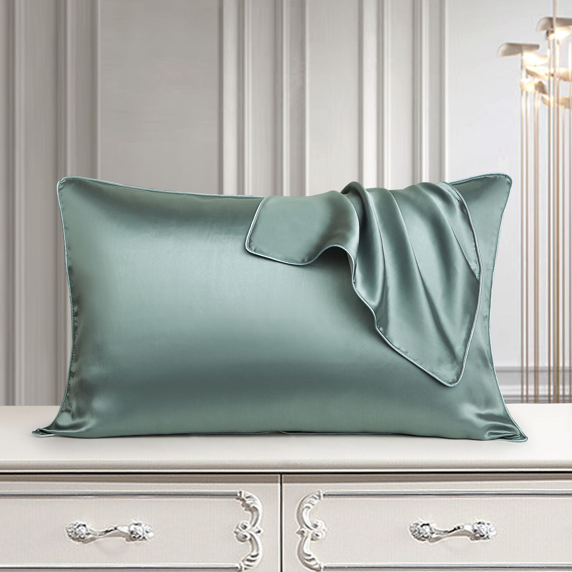 Housse de Coussin en Soie Pure