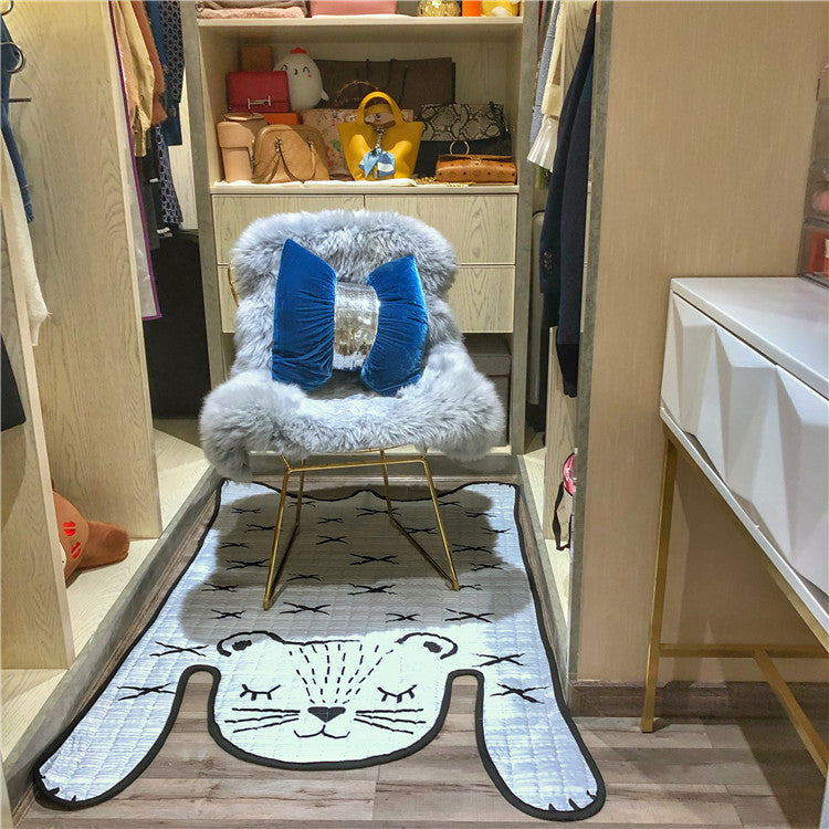 Tapis de Jeu pour Bébé Tigre Blanc - Tapis Doux pour Enfants
