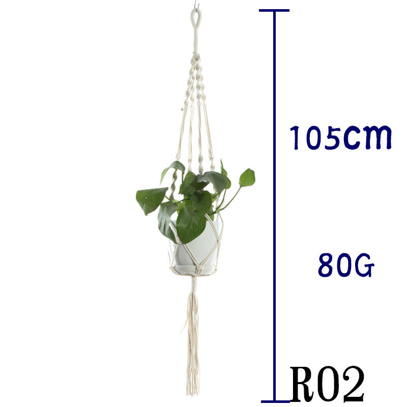 Suspension de Plantes en Coton Beige