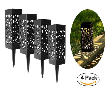 Lampes de Cheminée Solaires pour Jardin - Lanternes Décoratives Étanches