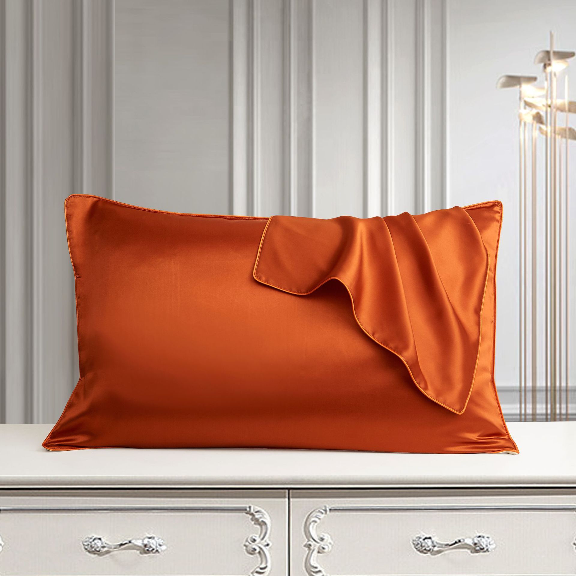Housse de Coussin en Soie Pure