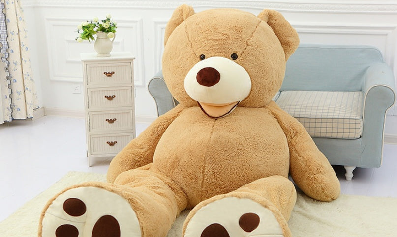Gros ours en peluche géant - Jouet doux en cuir