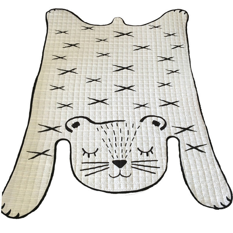 Tapis de Jeu pour Bébé Tigre Blanc - Tapis Doux pour Enfants