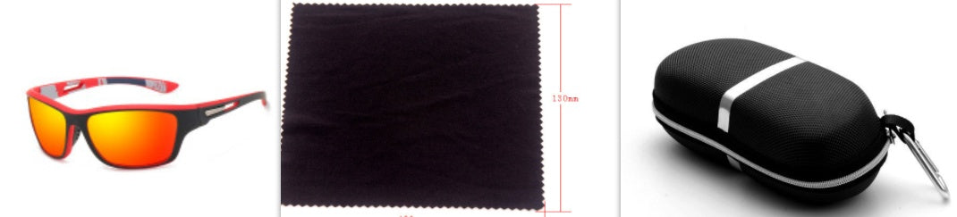 Lunettes de soleil avec miroir anti-poussière pour cyclisme