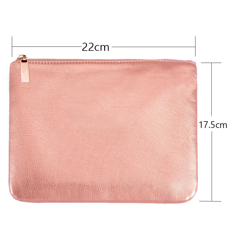 Ensemble de 15 Pinceaux de Maquillage avec Sac en Rose Gold