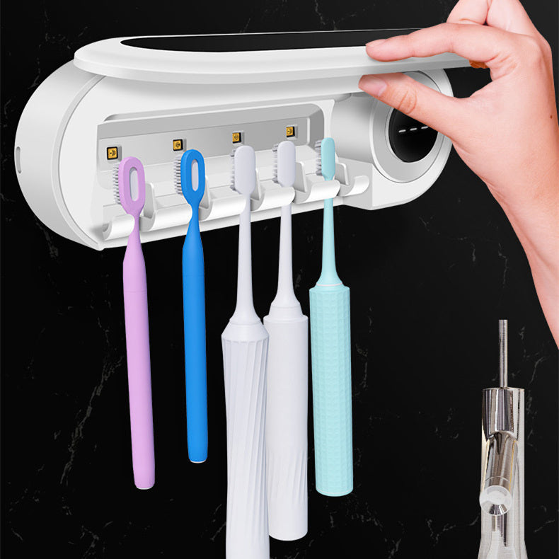 Support de brosse à dents mural avec stérilisateur UV