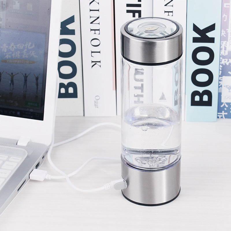 Bouteille d'Eau Hydrogène Électrique - Générateur d'Eau Riche en Hydrogène Rechargeable