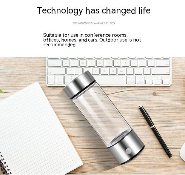 Bouteille d'Eau Hydrogène Électrique - Générateur d'Eau Riche en Hydrogène Rechargeable