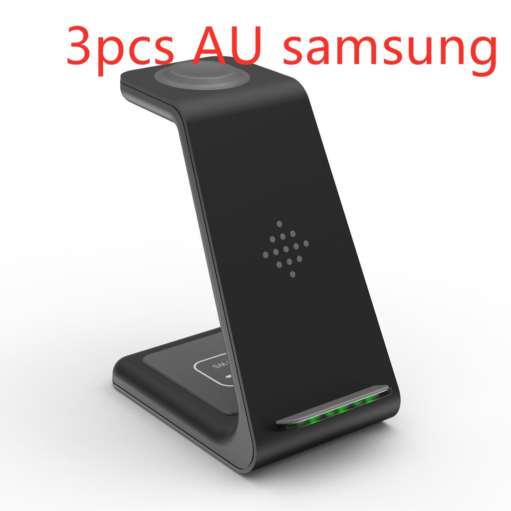 Station de Charge Sans Fil 3 en 1 - Support de Charge Rapide pour Téléphone