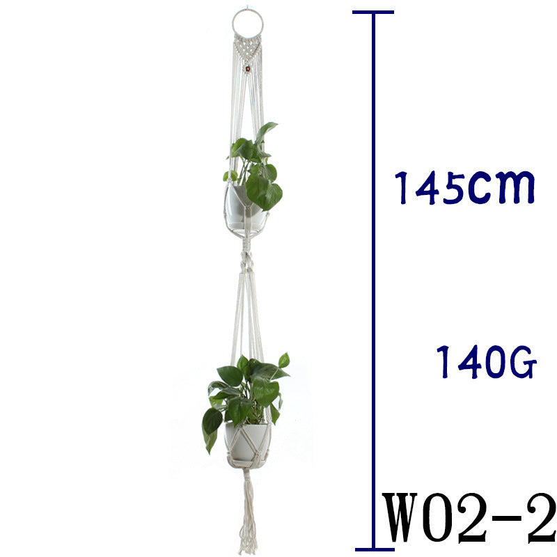 Suspension de Plantes en Coton Beige