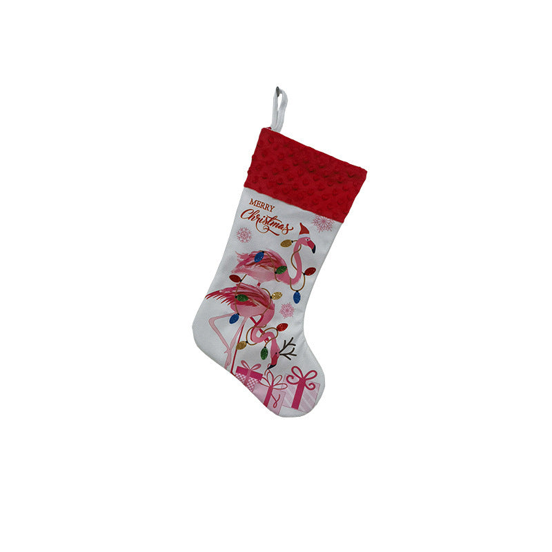 Chaussettes de Noël Flamant Rose - Décoration de Fête