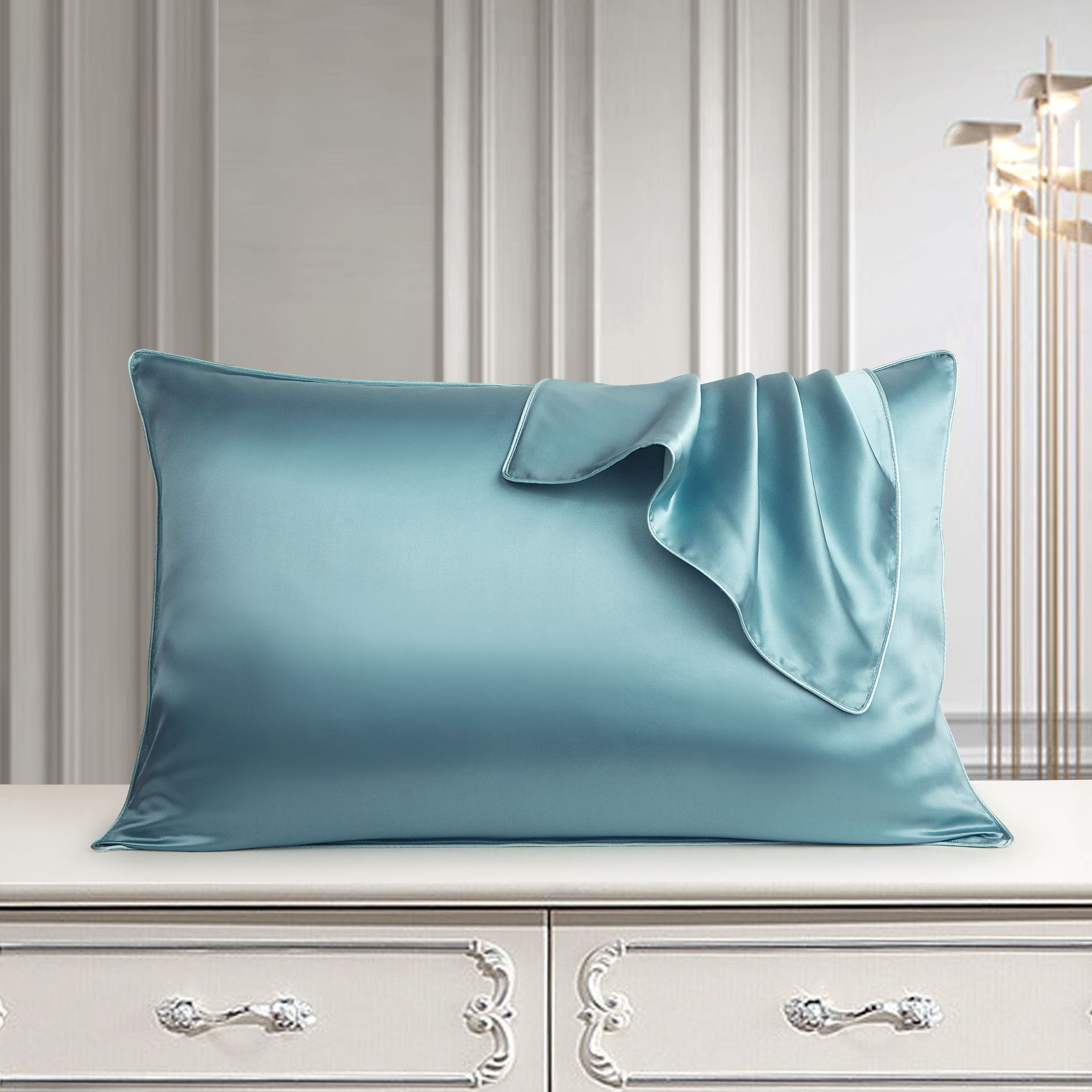 Housse de Coussin en Soie Pure