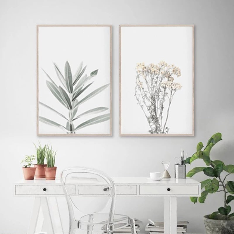 Toile de Décoration de Plantes Nordiques