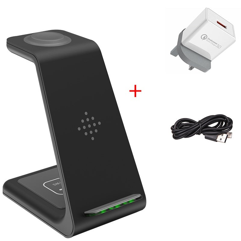 Station de Charge Sans Fil 3 en 1 - Support de Charge Rapide pour Téléphone