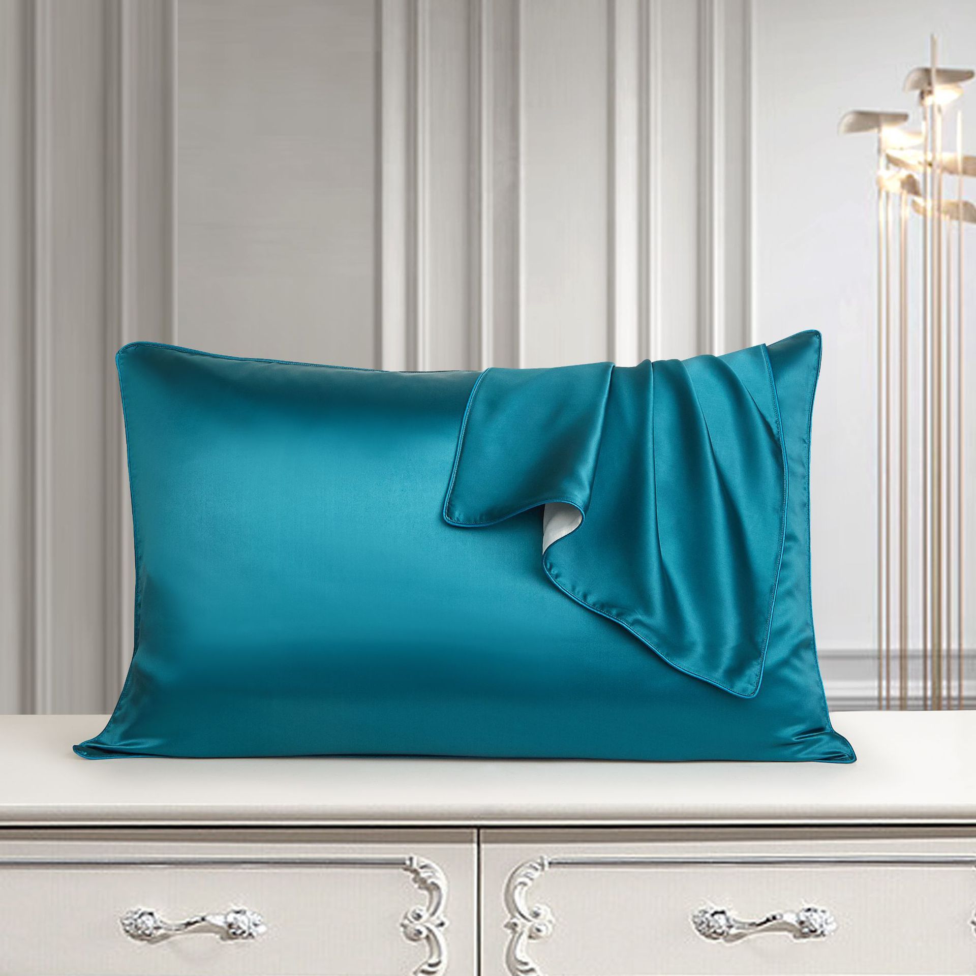 Housse de Coussin en Soie Pure