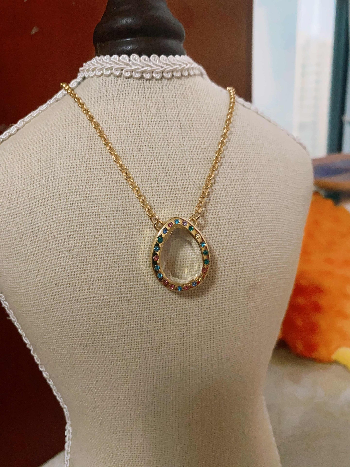 Pendentif Commemoratif Transparent Personnalisé Français Rétro