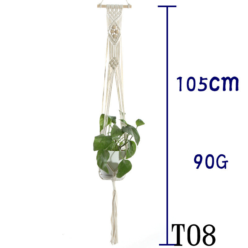 Suspension de Plantes en Coton Beige