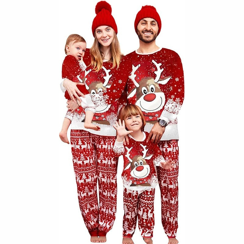 Pyjama Parent-Enfant à Imprimé Élan