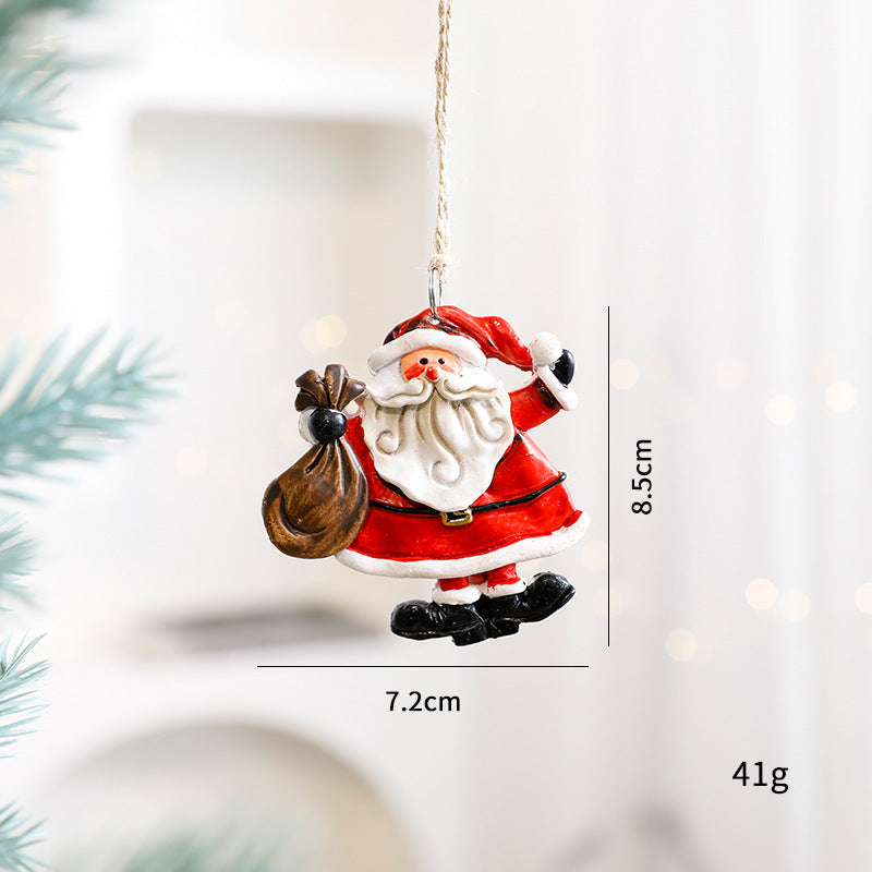 Décorations de Noël Pendant Petit Bonhomme de Pain d'Épice et Bonhomme de Neige pour Seniors