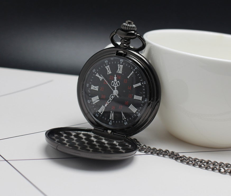 Montre de Poche Quartz "À Mon Fils, Amour Éternel"