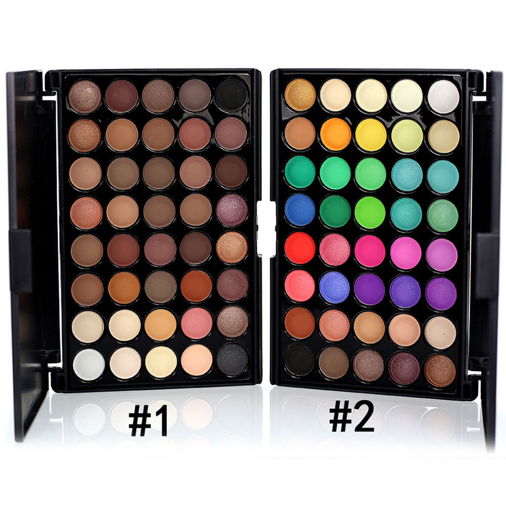Palette de Maquillage Paillettes Waterproof en 40 Couleurs