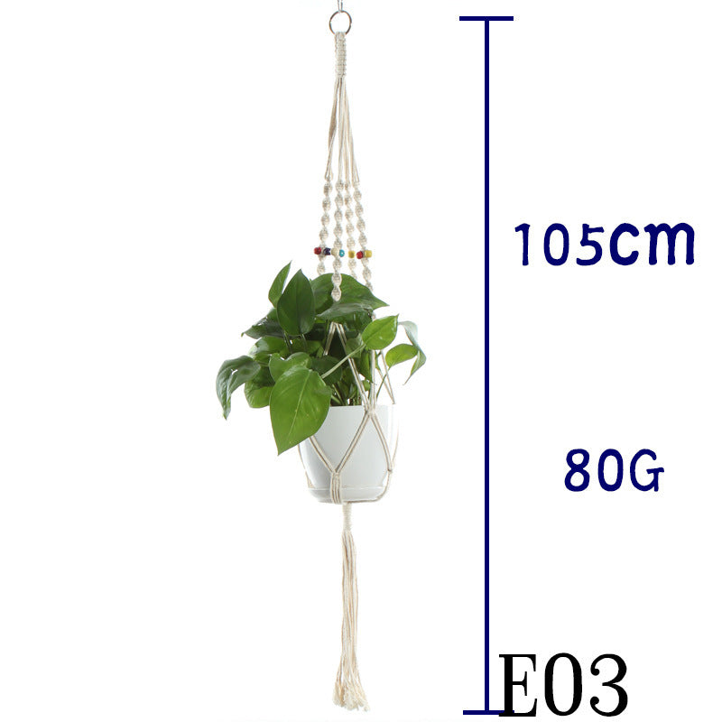 Suspension de Plantes en Coton Beige
