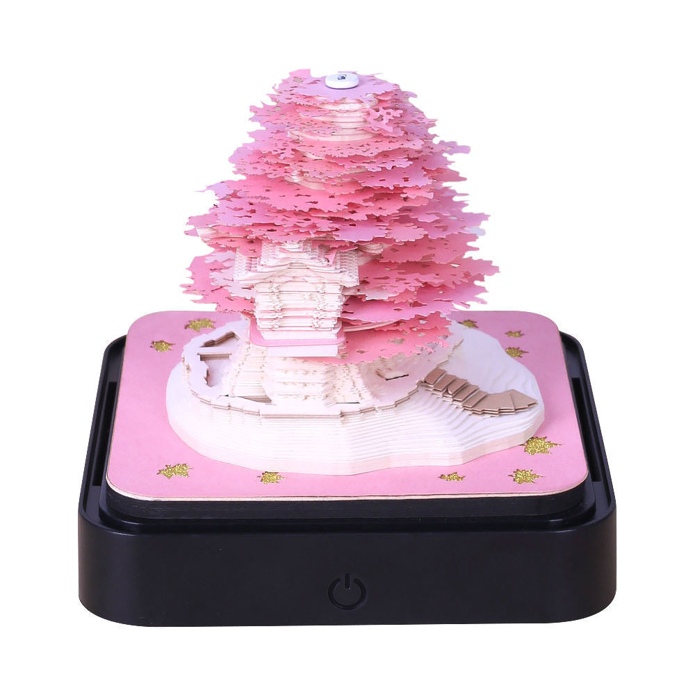 Carnet Mémo 3D Fleurs En Papier Sculpté