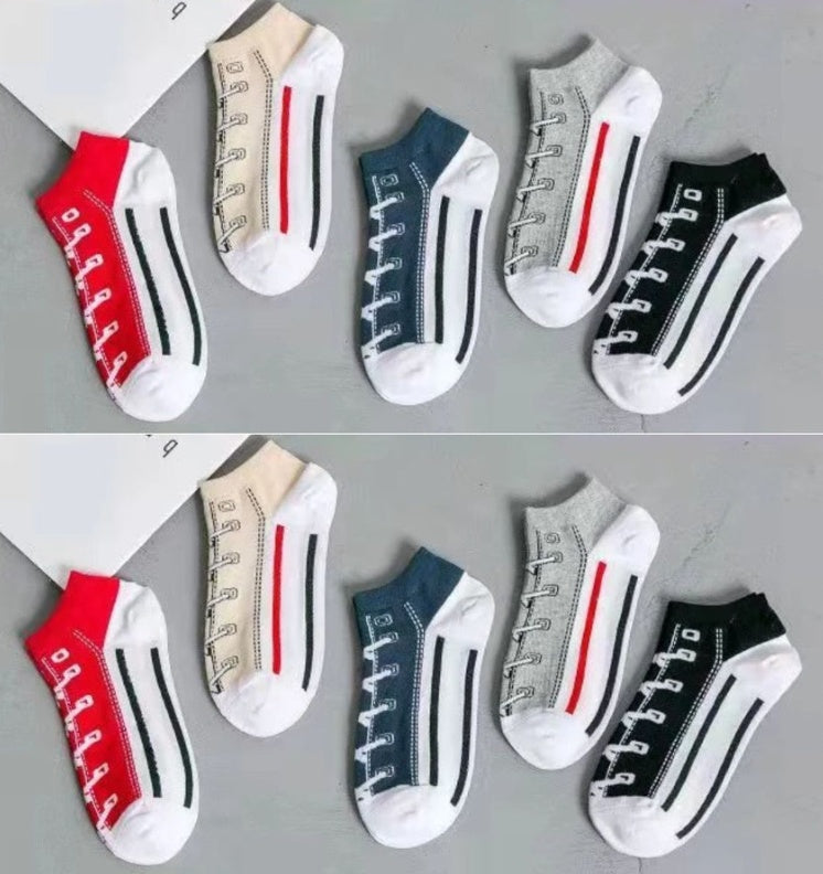 Chaussettes de bateau en coton peigné - Déodorantes et respirantes
