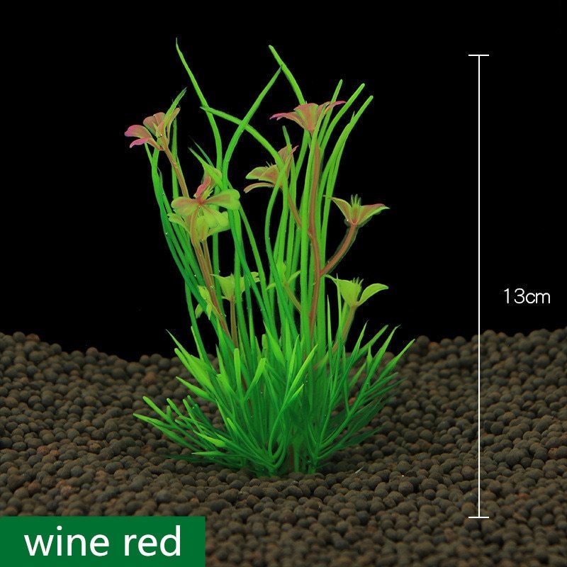 Décoration d'Aquarium en Plastique - Plantes Aquatiques