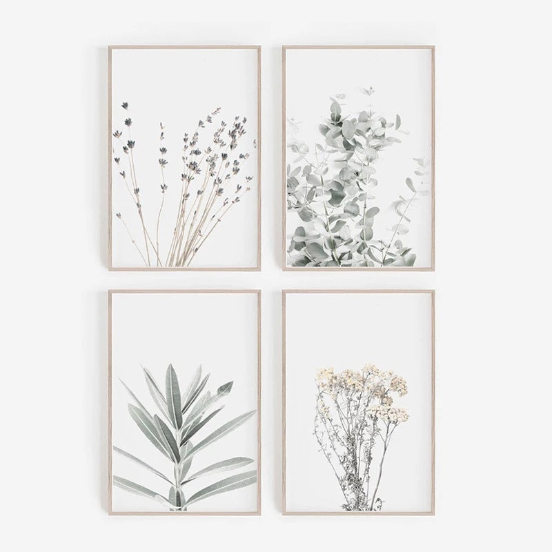 Toile de Décoration de Plantes Nordiques