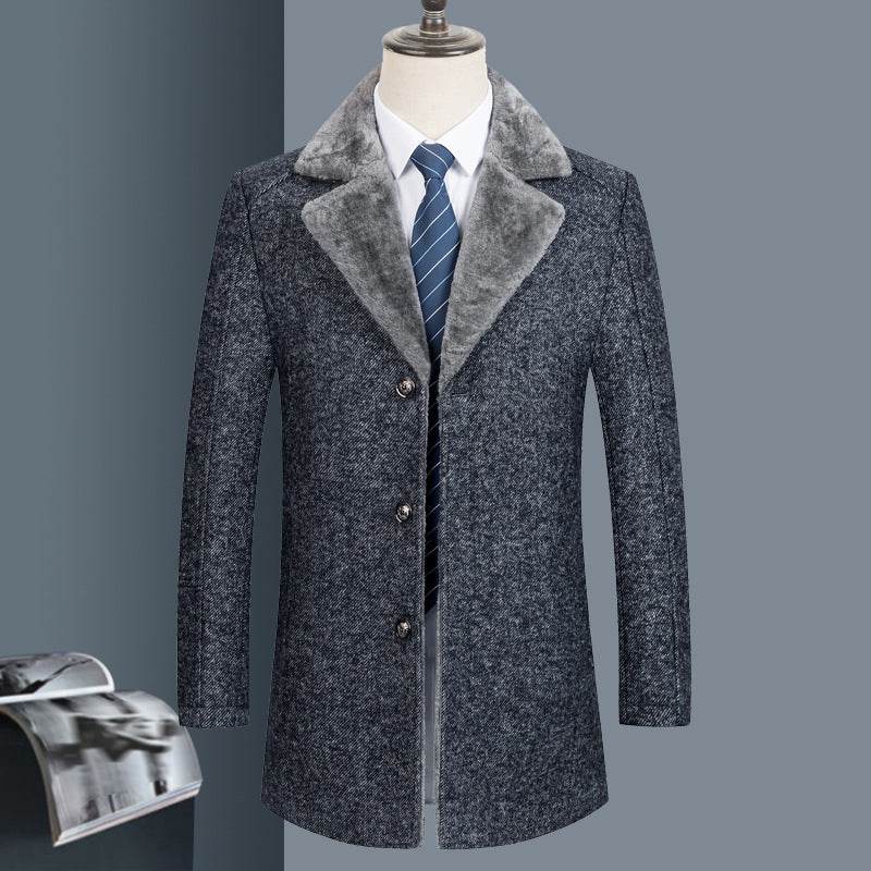 Manteau en Laine pour Hommes de Milieu d'Âge - Allomarc.com