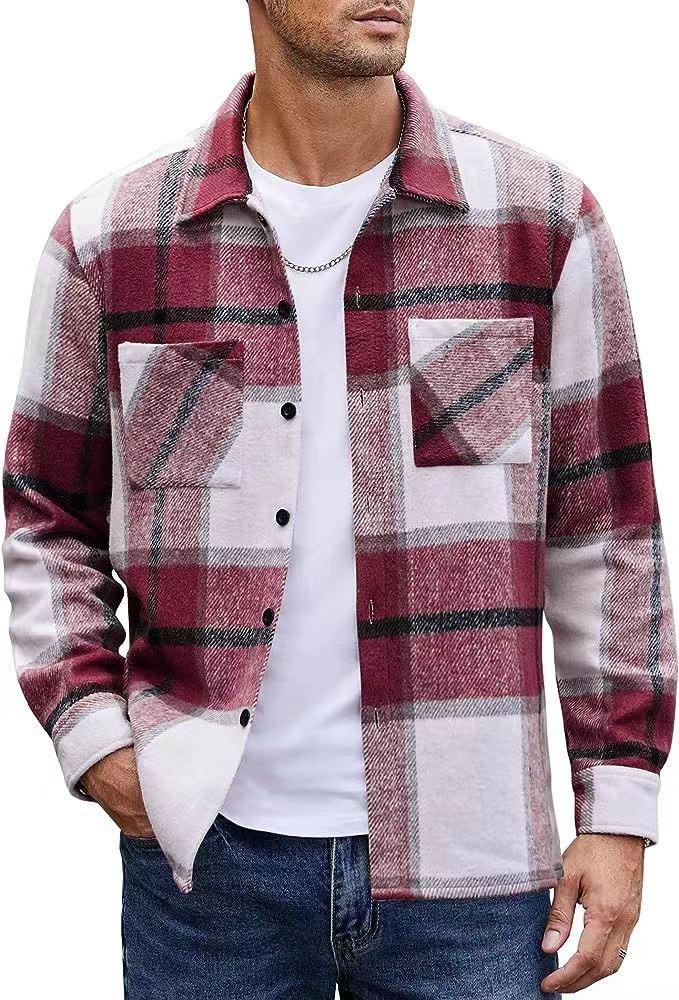 Manteau Padded à Carreaux pour Homme