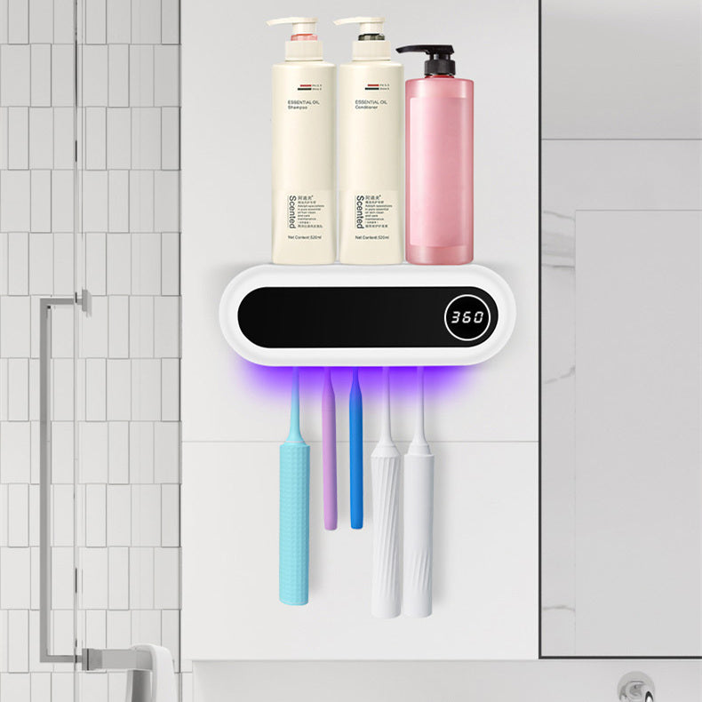Support de brosse à dents mural avec stérilisateur UV