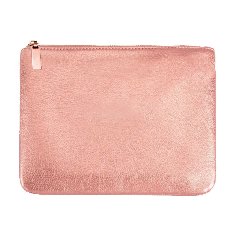 Ensemble de 15 Pinceaux de Maquillage avec Sac en Rose Gold
