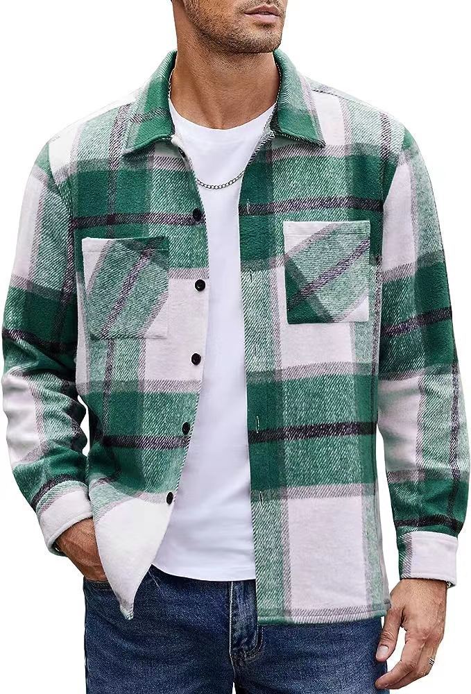 Manteau Padded à Carreaux pour Homme