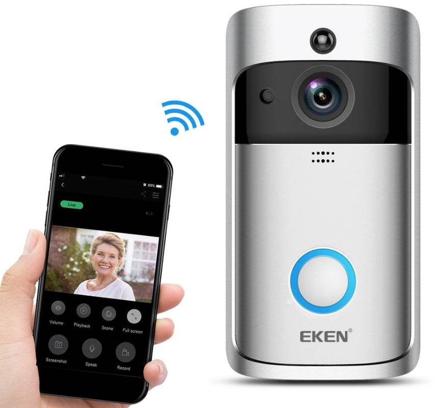 Sonnette Vidéo Intelligente Sans Fil WiFi - Allomarc.com