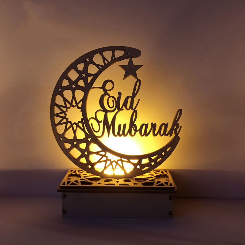 Décoration LED en Bois DIY pour Éid Mubarak - Palais Islamique