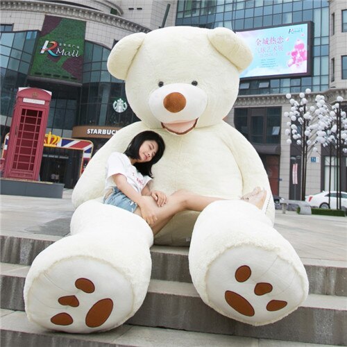 Gros ours en peluche géant - Jouet doux en cuir