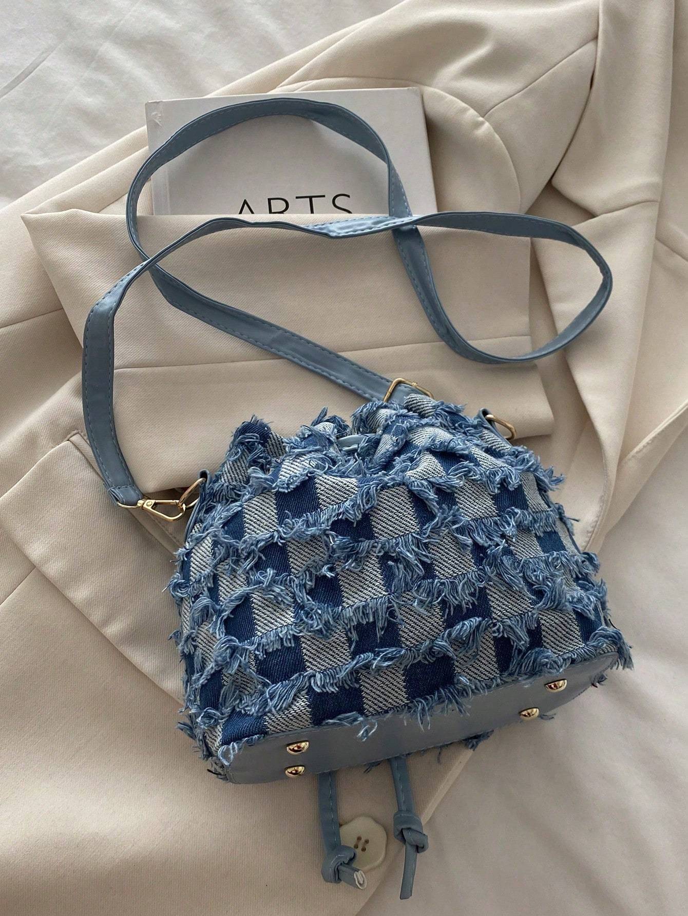 Sac à bandoulière mode grande capacité pour femme - Sac seau décontracté portable