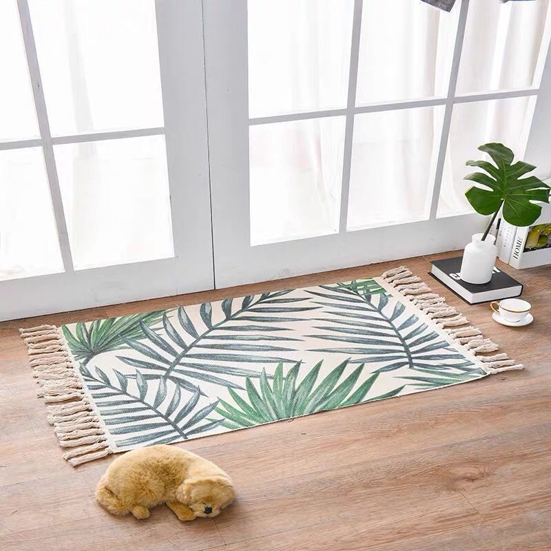 Tapis en Lin et Coton au Style Scandinave