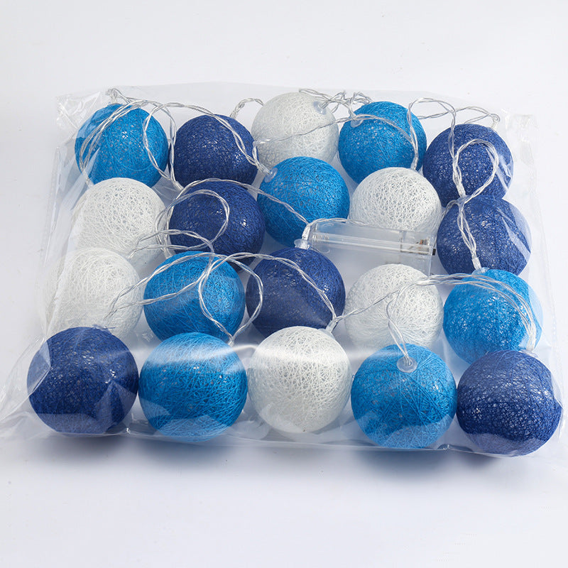 Guirlande Lumineuse en Boules de Coton LED