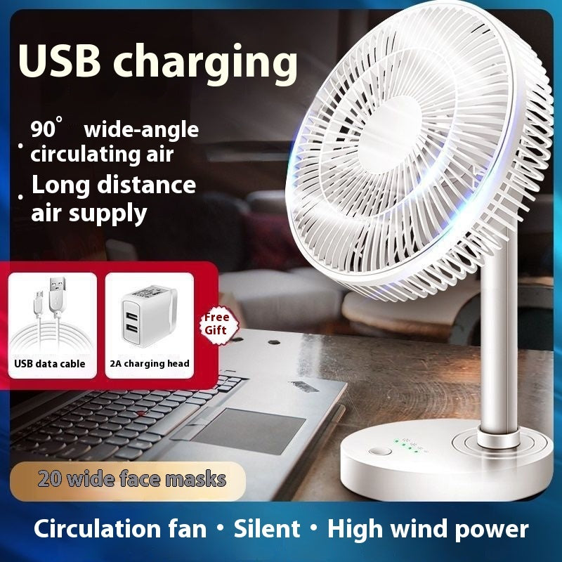 Ventilateur de Bureau et de Dortoir USB Silent Wind Mini Clip
