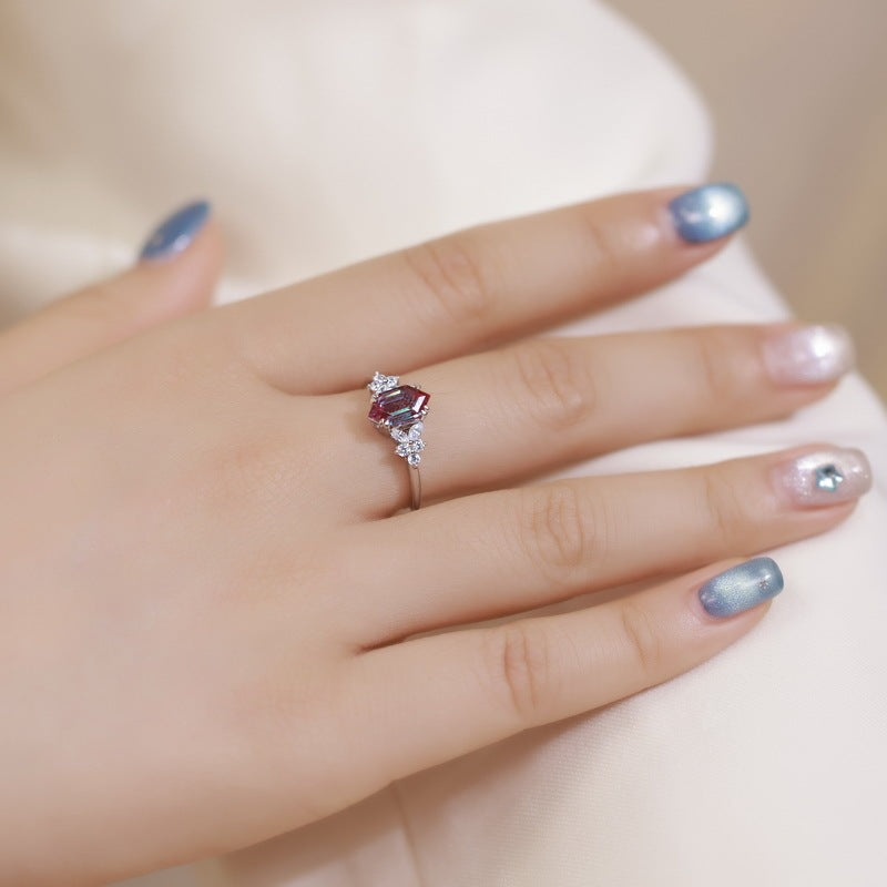 Bague en Pierre Alexander Simple Cultivation pour Femme
